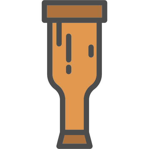 Wooden leg handicap wooden leg pirate icon