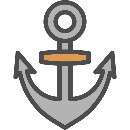 Anchor sail anchor tools and utensils icon