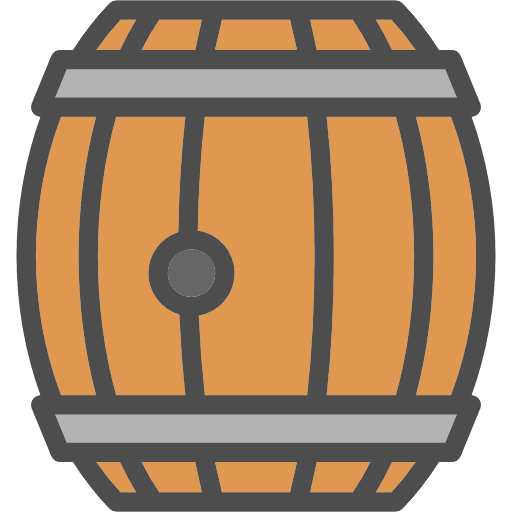 Barrel pork barrel bar alcoholic drinks icon