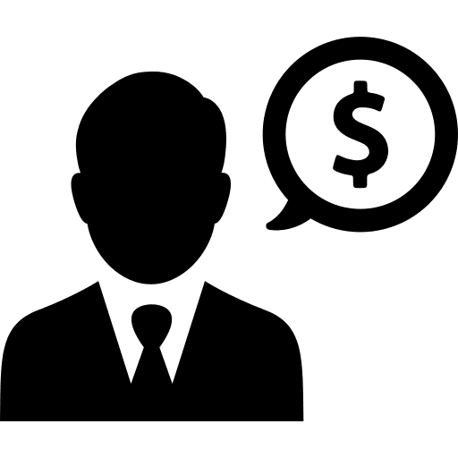 Businessman stick man worker businessman icon