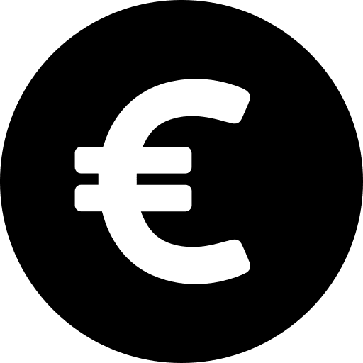 Coin bank euro coin icon