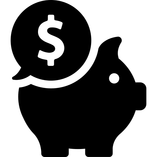 Piggy bank coin banking money icon