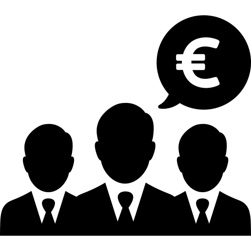 Businessmen manager group people icon