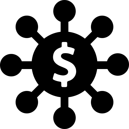 Networking network business money icon