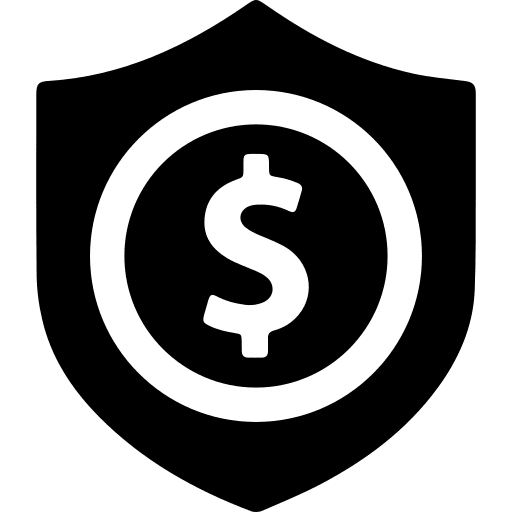 Shield defense security shield icon