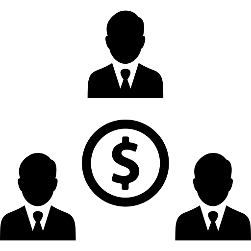 Businessman user money people icon