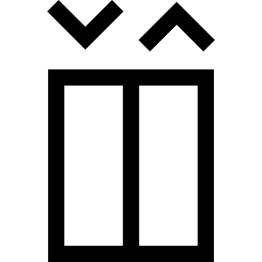 Lift doors elevator lift icon