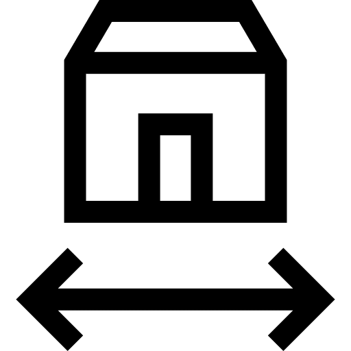 House house sizes real estate icon
