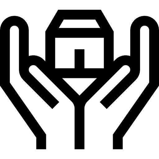 Insurance house security affordable icon