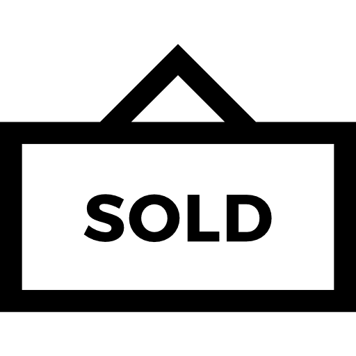 Sold post real estate sold icon