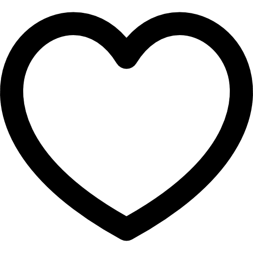 Heart signs favorite rate icon