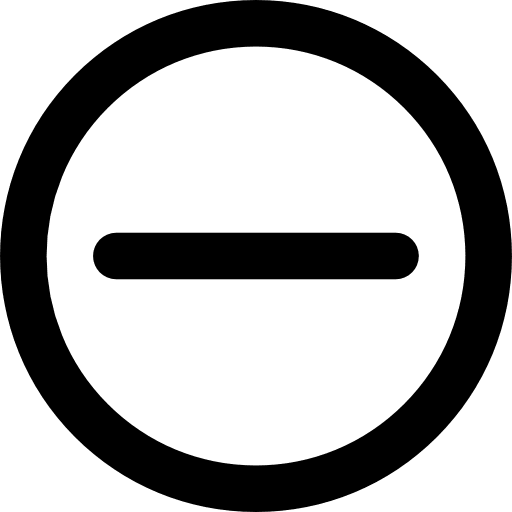 Minus interface minus mathematics icon