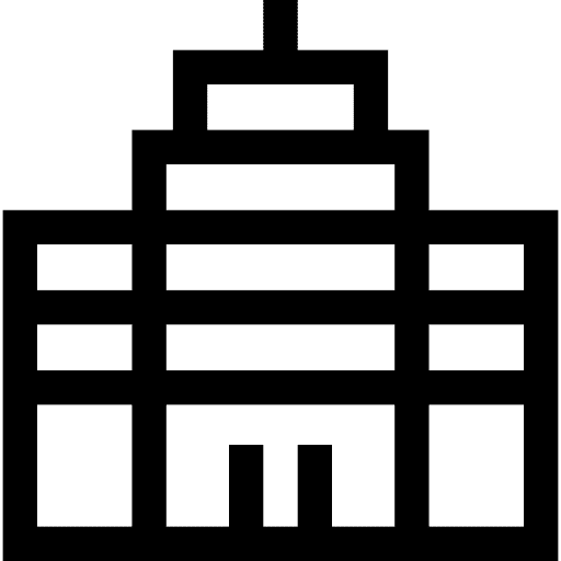 Office town architectonic office block icon