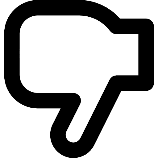 Dislike against dislike disadvantage icon