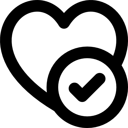 Heart rate favourite heart icon