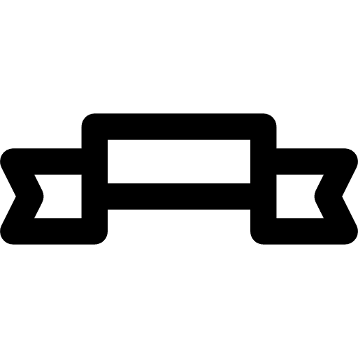 Ribbon banner title ribbon icon