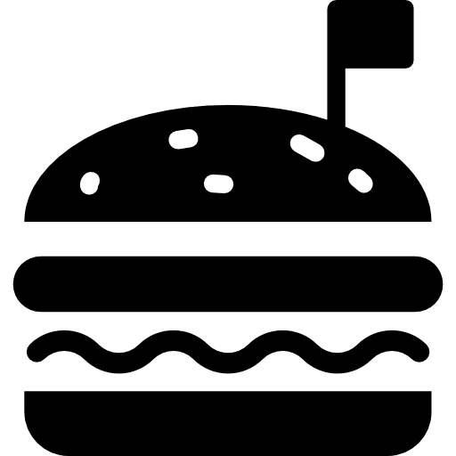 Hamburger fast food burger hamburger icon