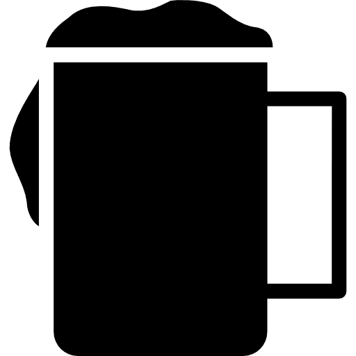 Beer food mug pint icon