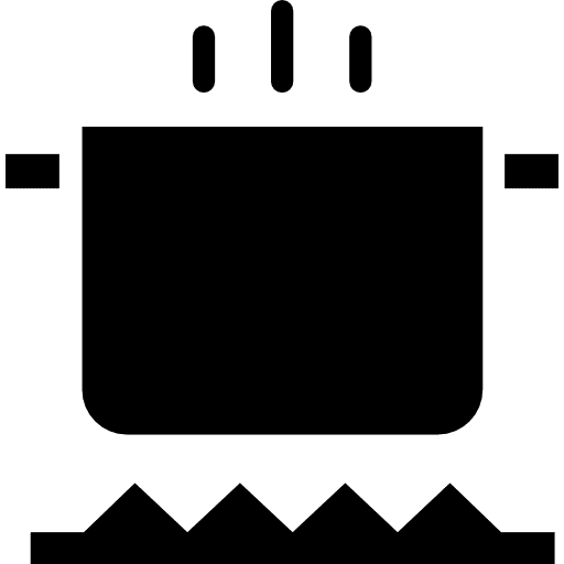 Pot cooking restaurant boiling icon