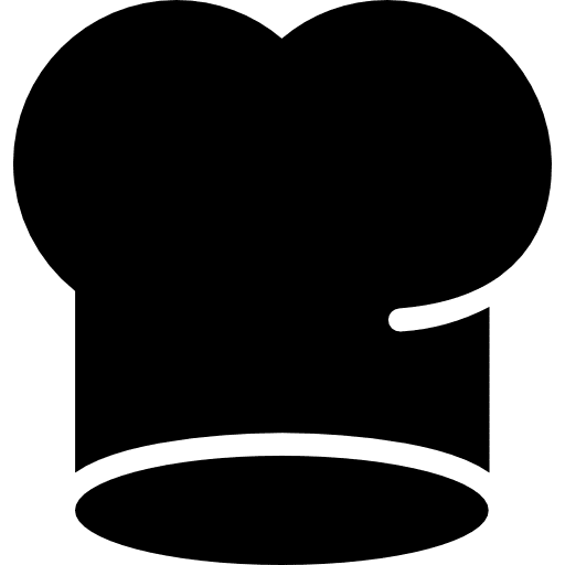 Chef fashion food hat icon