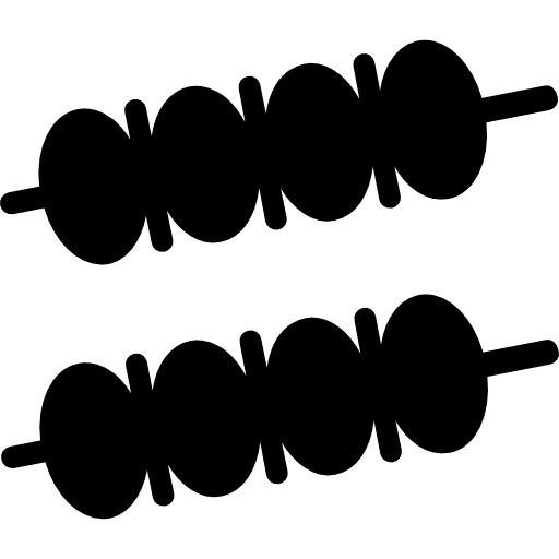Brochette protein nutrition food icon