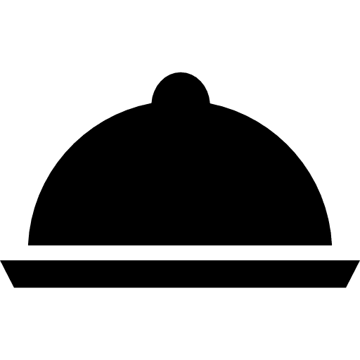 Tray cover food dish icon