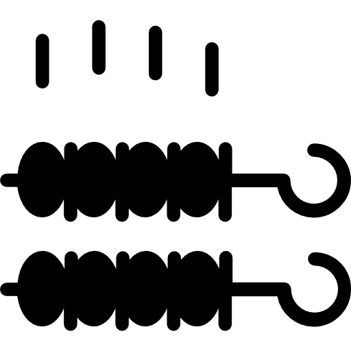 Brochette nutrition barbecue meat icon