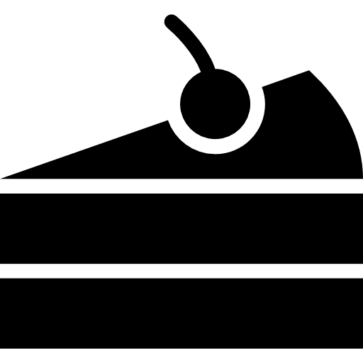 Cake slice dessert sweet cake icon