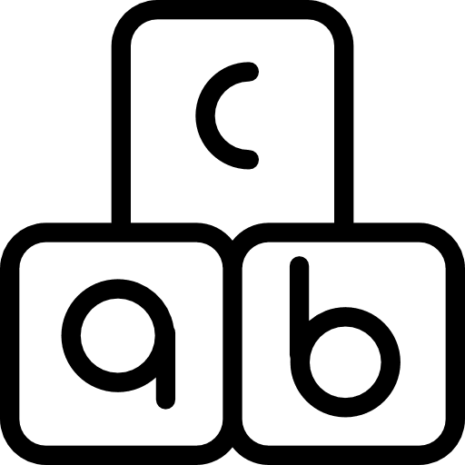 Alphabet learning alphabet abc icon