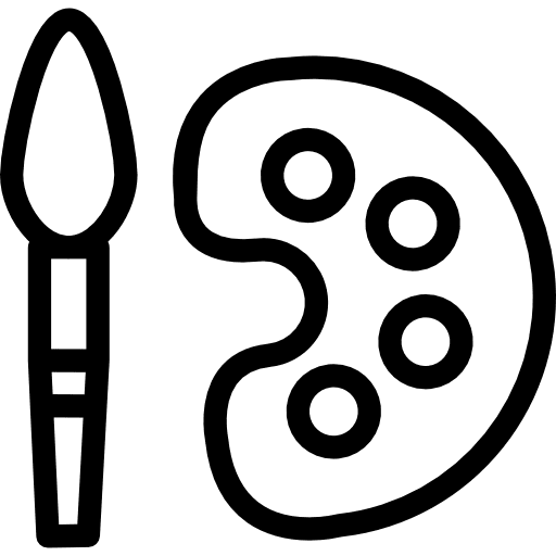 Artist artist paint palette art and design icon