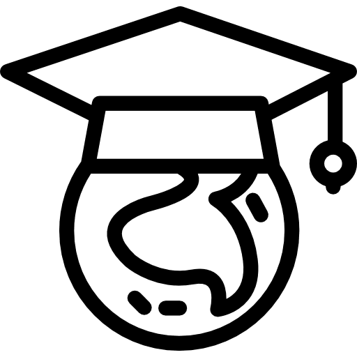 International international mortarboard education icon