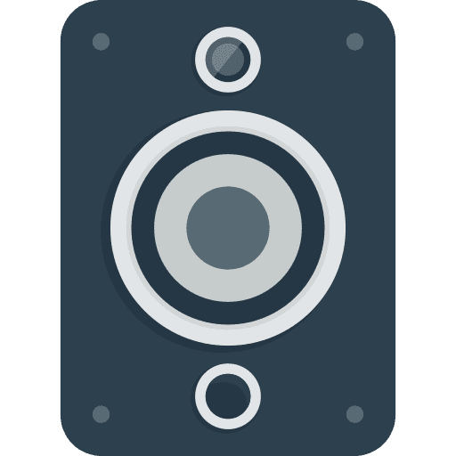 Speaker music and multimedia speakers music icon