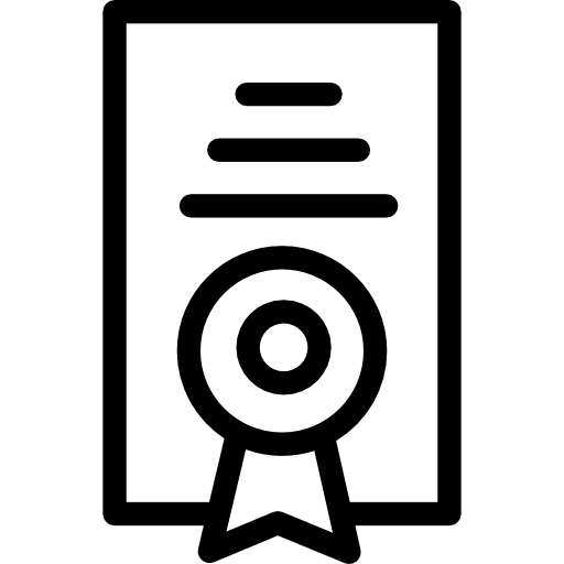 Diploma contract education degree icon