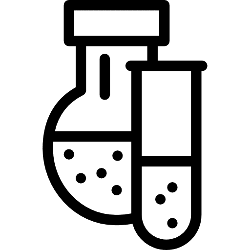 Flask test tube science chemical icon