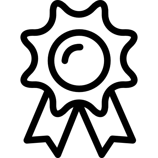 Medal award medal certification icon