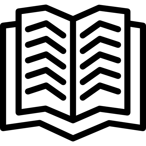 Open book literature library book icon