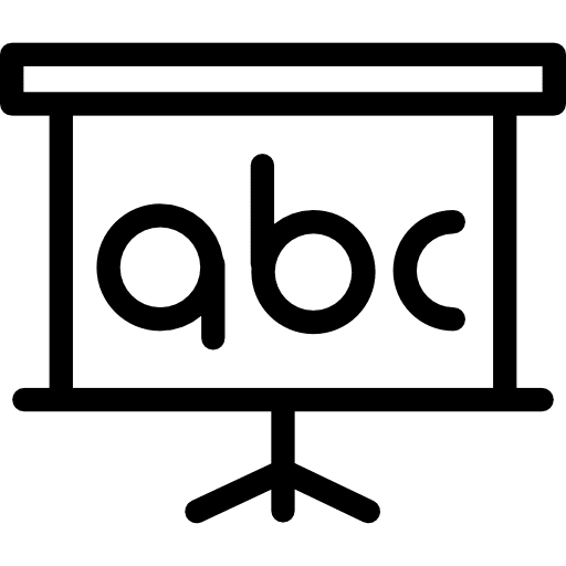 Presentation projecting conference powerpoint icon