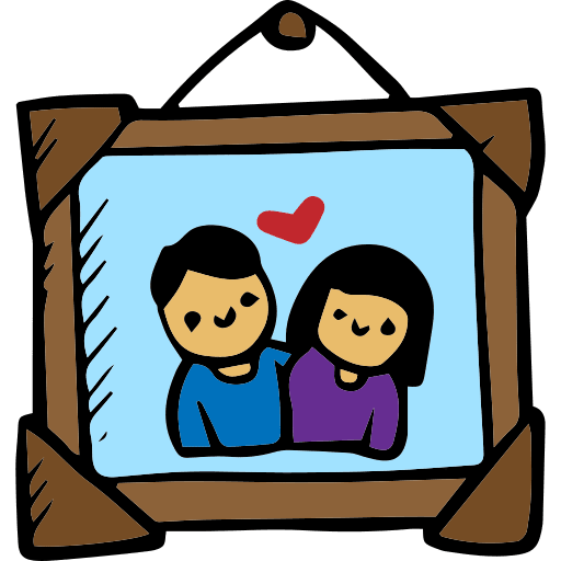 Frame picture frame valentines day frame icon