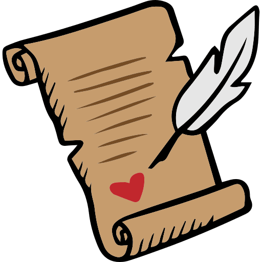 Letter love letter love valentines day icon