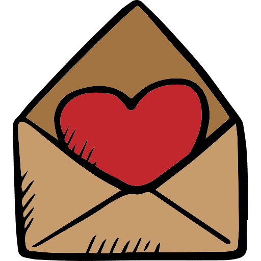 Love letter romantic valentines day lovely icon