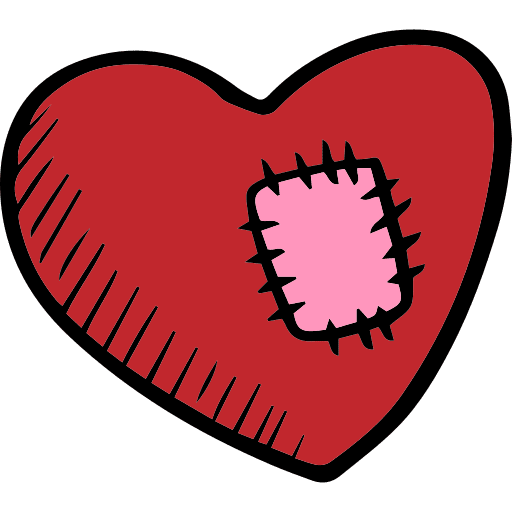 Heart romantic healing valentines day icon