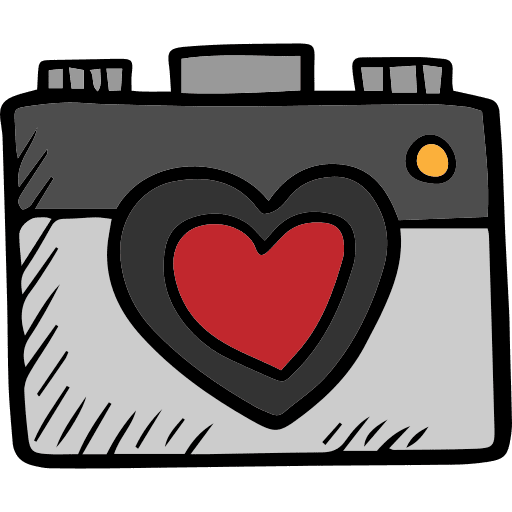 Photo camera photo camera valentines day photography icon