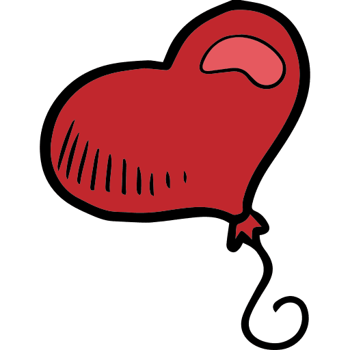 Balloon valentines day balloons romantic icon