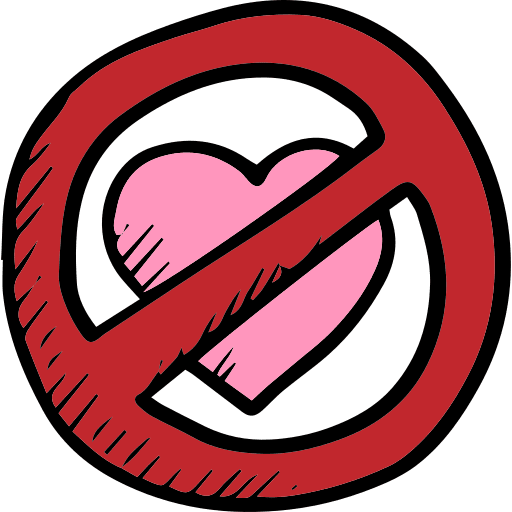Forbidden romantic forbidden valentines day icon
