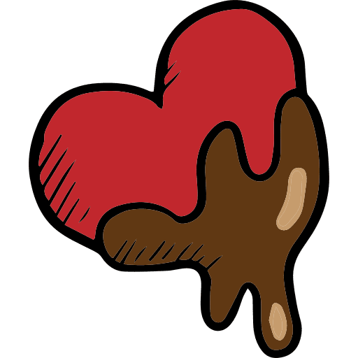 Heart romanticism love heart icon