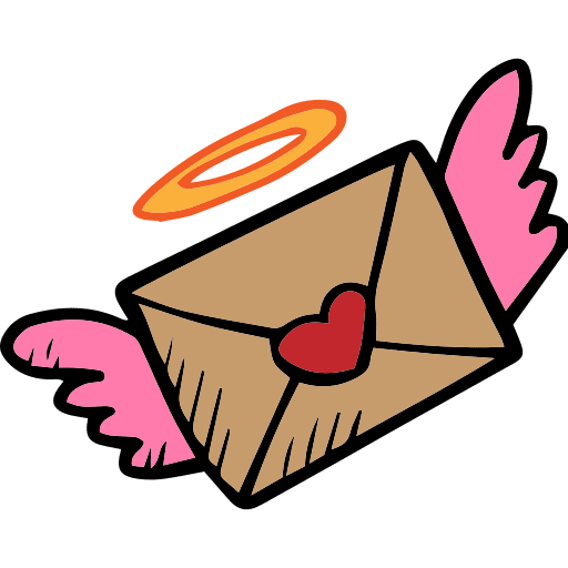 Love letter love romanticism love letter icon