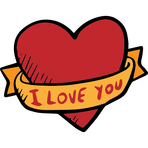 Heart valentines day romanticism love icon