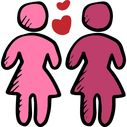 Lesbian lesbian romanticism valentines day icon