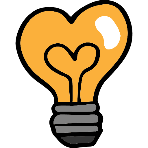 Light bulb electricity valentines day light bulb icon