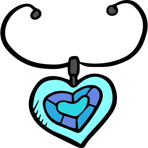 Necklace romanticism romantic love icon